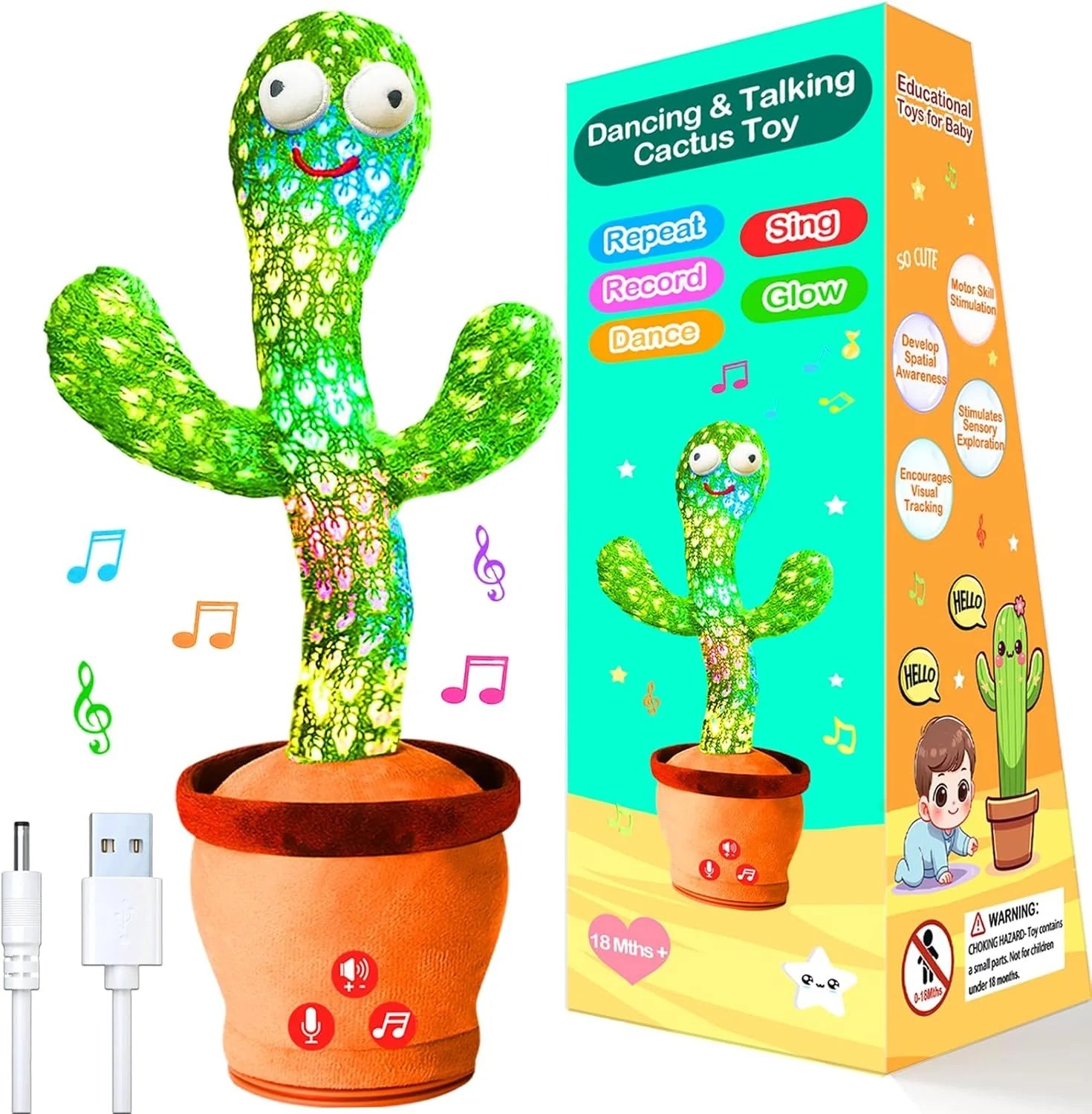 Magic Dancing & Talking Cactus Toy